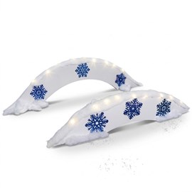 Sparkling Plastic Snow Drifts Kit (set of 2)